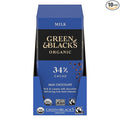 Green &amp Black's Organic Milk Chocolate Bar 34% Cacao 10 - 3.17 oz Bars