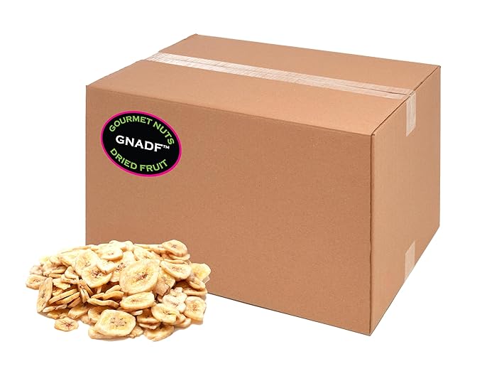 GNADF | Sweetened Banana Chips | Available in 5 10 25 Lb. sizes | Gourmet Nuts And Dried Fruit | (10 lbs)