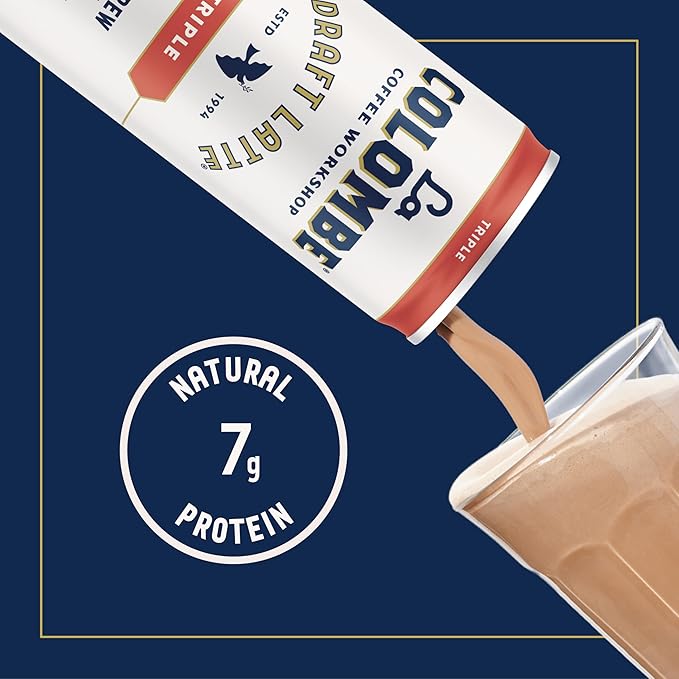 La Colombe CoffeeTriple Draft Latte11 fl oz CansCoffeehouse Quality Cold BrewSpecialty Grade Coffee BeansReady-to-Drink On-the-Go(Pack of 24)