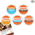 Dunkin K-Cups Coffee Variety Pack – 30 Count 5 Flavors: Original Blend Caramel Me Crazy French Vanilla Hazelnut Cold Coffee – Keurig Compatible with Recipe eBook (30units 5 Flavors)