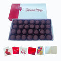 Fannie May Dark Chocolate Chocolate Buttercream (also known as Dark Chocolate Mays) 1 lb. with Insulated Shipper &amp Gift Tag &amp Wrap Basket Bundle
