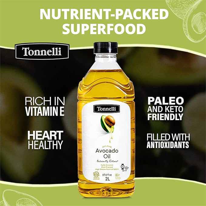 Tonelli Pure Avocado Oil (2 L 67.6 Ounce)
