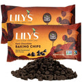 Sugar-Free Dark Chocolate Chips for Baking 2 Bags of Lily's Baking Chips 9oz Each Delicious Baking Chips Without the Sugar Perfect Dark Chocolate Chips for Keto and Diabetic-Friendly Recipes