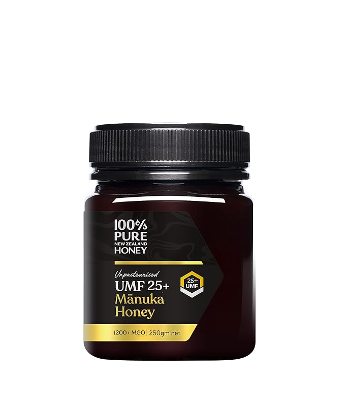 100% Pure New Zealand Manuka Honey UMF 22+ and 25+ Ultra High Grade Bundle 2 x 8.8 Oz