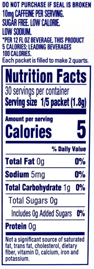 Crystal Light Pitcher Packets Raspberry Iced Tea 1.6 OZ