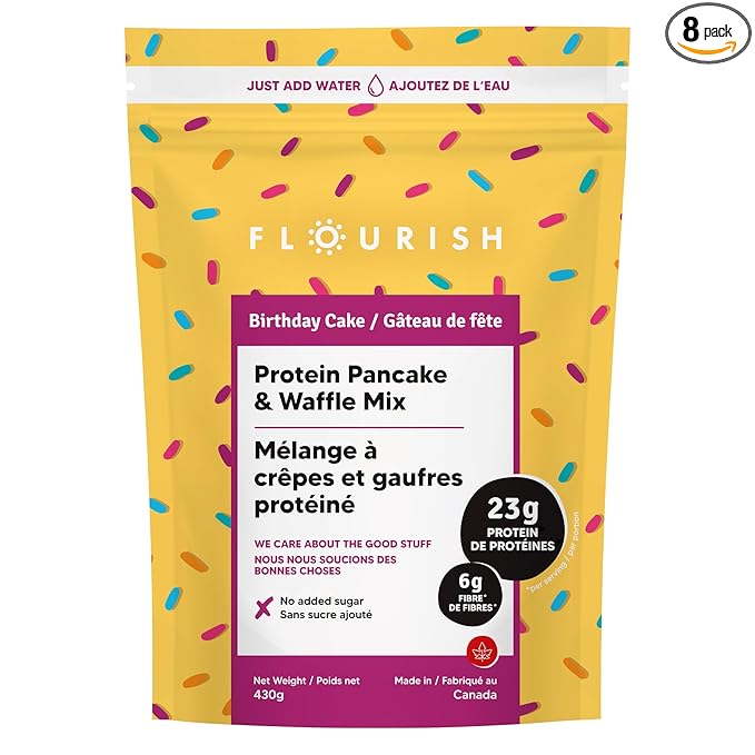 Flourish Mix Pancake Birthday Cake (8 Pack) 16 oz