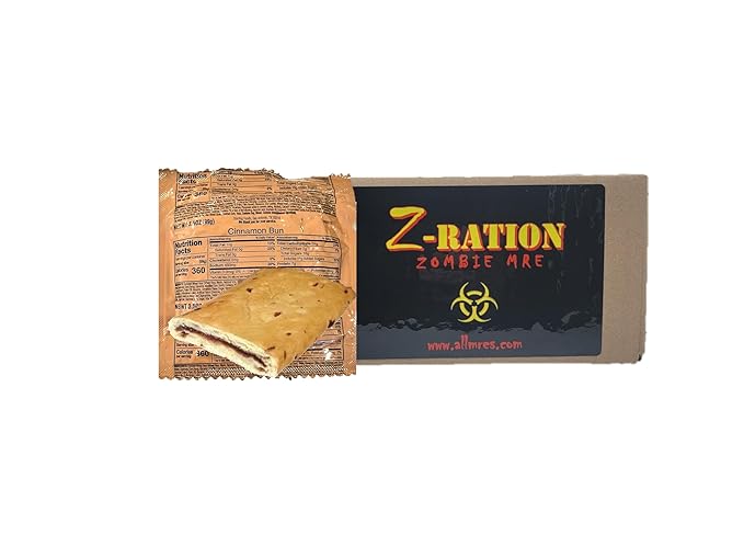 Z-Ration ALL MREs 12 pack MRE Fresh &amp Fast! (Filled Cinnamon Buns)