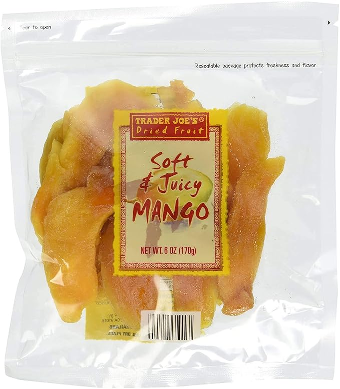 Trader Joes Dried Fruit Soft &amp Juicy Mango - PACK OF 12