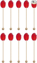Sweet Stirs Original Flavored American Honey Spoons on Wooden Sticks Gift Pack of 10 (Pomegranate)