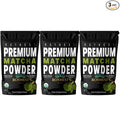 Roynest Premium Organic Matcha Powder – 100% Pure Matcha for Iced Lattes Smoothies Cold Drinks &amp Baking | Clean Energy Vegan Non-GMO USDA Certified | 50g Resealable Pouch (3 Pack)