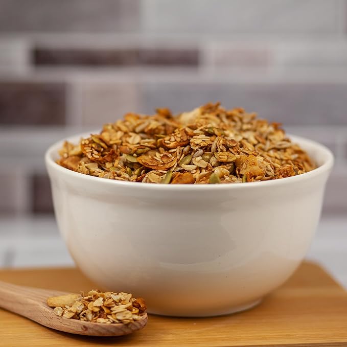 Survival Grocery Organic Ancient Grain Survival Granola™ - Gluten Free Non-GMO No Added Sugar High Protein Snack With Nuts Seeds Coconut and Honey - Ideal for Breakfast Cereal Yogurt or Snack