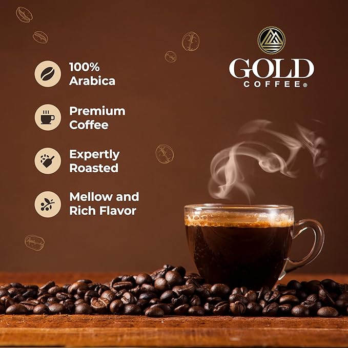 Gold Coffee | Kanaloa Premium House Blend Medium Roast Ground |100% Arabica Coffee 12 oz. (Pack of 4)