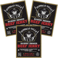 Buffalo Bills 2.6oz Premium Hickory Beef Jerky 3-Pack (hickory smoked jerky made from top round)