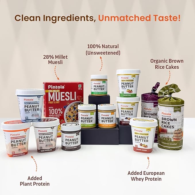 Pintola All Natural Almond Butter (Crunchy) (1kg)
