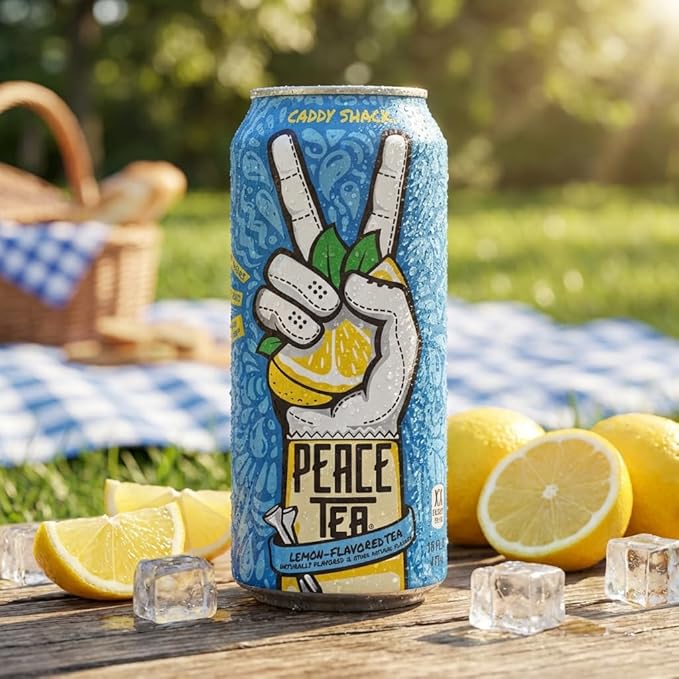 Peace Tea 16 oz 12-Pack Variety – Caddy Shack Just Peachy Razzleberry &amp Sno-Berry – Ready-to-Drink Iced Tea Beverage Assortment – Bold Fruit Flavored Tea Drinks