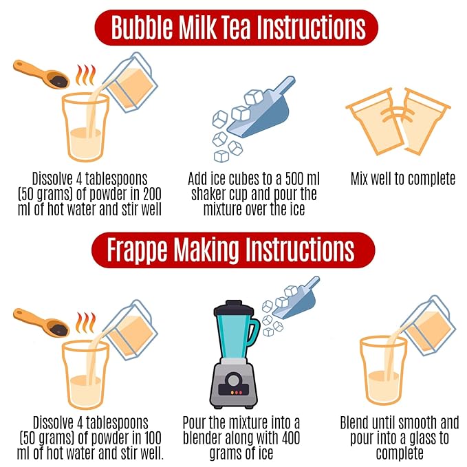 Fusion Select 2.2lb Boba Tea Powder Vanilla Bubble Tea Flavored-3-in-1 Drink Powder with Cream &amp Sugar - Instant Pre-Mixed Beverage for Hot or Cold Blends or Yummy Frappes