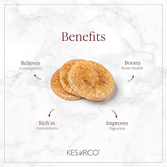 KESARCO Dried Afghani Figs Anjeer High In Fiber Rich In Calcium Phosphorus And Magnesiu(400 Gm)