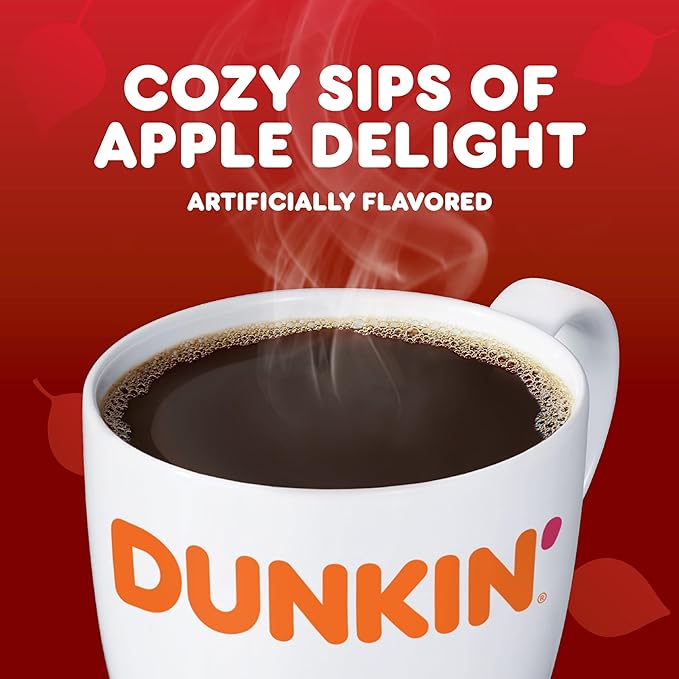 Dunkin’ Apple Cider Donut Artificially Flavored Coffee Keurig K-Cup Pods 10 Count Box (Pack of 6)
