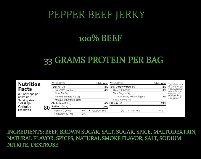 Ranch House Beef Jerky Sampler Pack Original Peppered &amp Teriyaki Jerky - Whole-Muscle Montana Meat Strips 9.9 Oz Total (3.3oz ea)