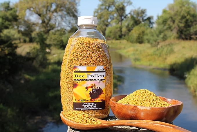 Fresh Bee Pollen Raw Nebraska Bee Pollen 1.5lb Jar