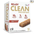 Ready® Protein Bars – High-Protein Snack with 15g Whey Protein With Flaxseeds and Omega-3s for Sustained Energy Supports Lean Muscle and Recovery – Chocolate Peanut Butter 12CT