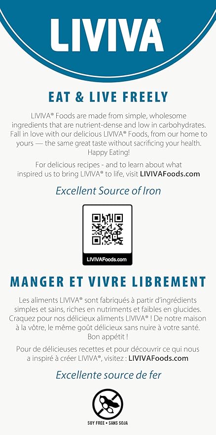 LIVIVA Low Carb High Protein KETO Value Pack Spaghetti Noodle Pasta 6 Pk – 135 g Protein per Box with Pea Protein &amp Konjac Flour - 8g Net Carbs Diabetic-Friendly - Healthy Al Dente Pasta (6 Pack