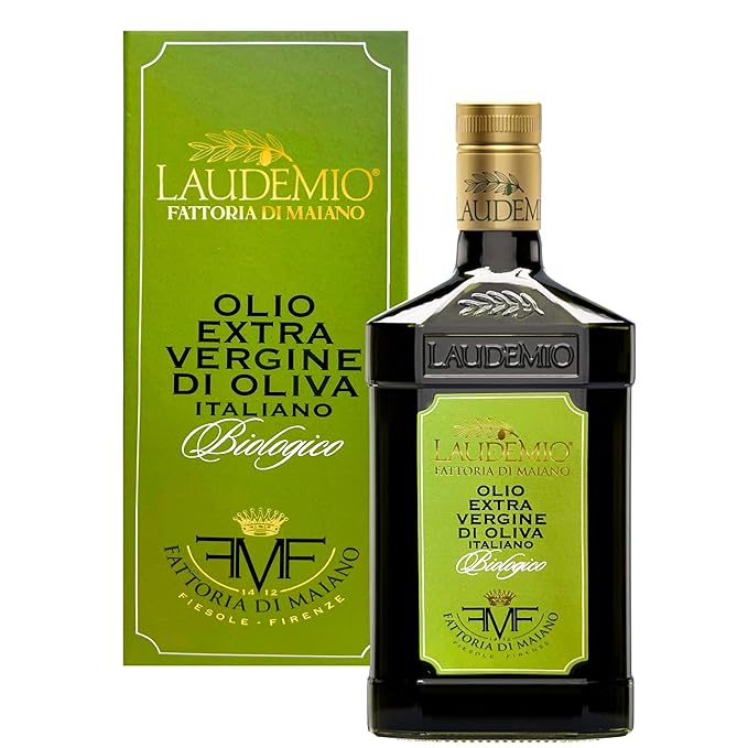 Sanniti Laudemio Organic Extra Virgin Olive Oil Fattoria di Maiano Gold Award Winner at NYIOOC World Olive Oil Competition 16.9 oz