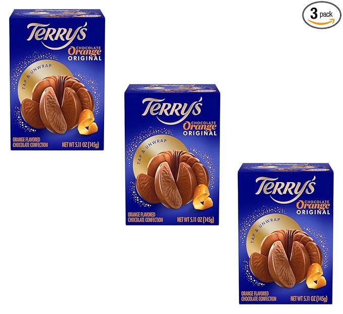 Terry's Milk Chocolate Orange - Pack of 3-5.11 oz - Holiday Classic Milk Chocolate Orange