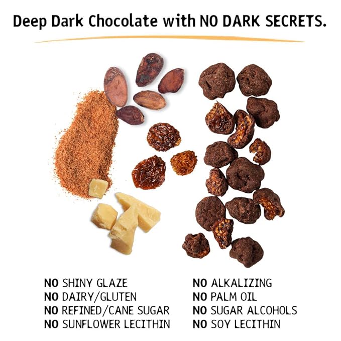 Hu Hunks Vegan Chocolate Covered Sour Goldenberries | 2 Pack | Non-GMO Gluten Free Paleo Organic Dark Chocolate