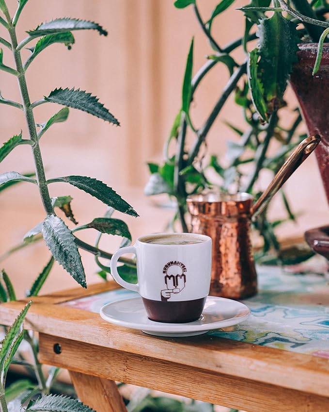 KURUKAHVECI MEHMET EFENDI Turkish Coffee Arabica Beans Roasted GroundRich Aroma Fresh Medium to Heavy-bodied Original Taste Since 1871 (3.52 OZ / 100 Gr) Pack of 8