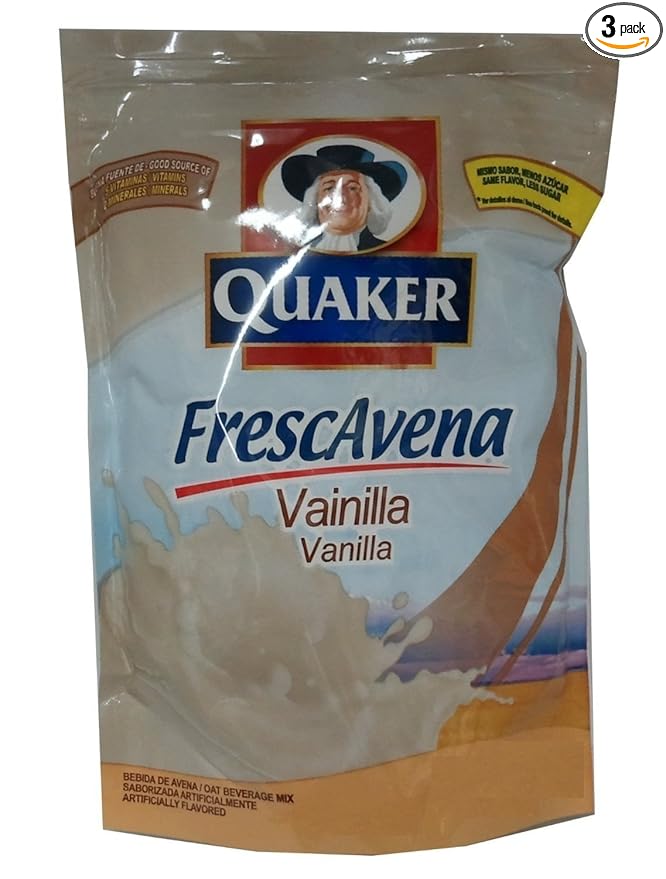 Quaker FrescAvena Vanilla Flavor Oat Beverage Mix 11.1oz 3 Pack
