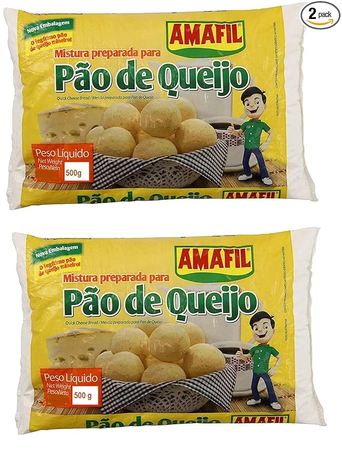 Cheese Bread Mix Amafil 17.6 Oz (2-pack) Mistura Para Pão De Queijo Amafil 500g