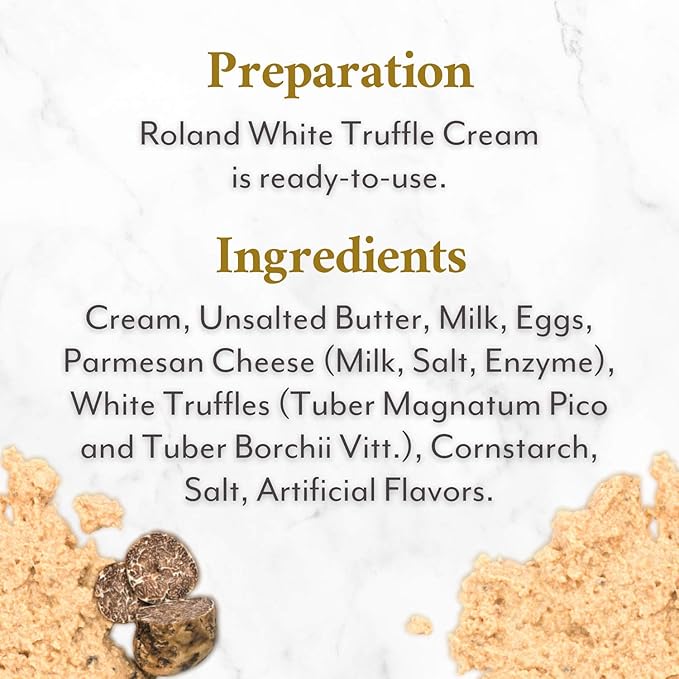 Roland Foods White Truffle Cream 2.8 Ounce Jar Pack of 2