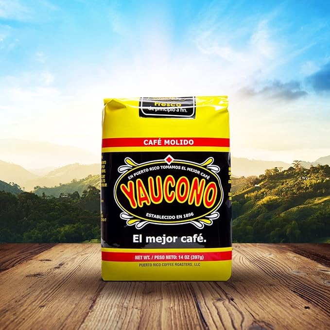 Yaucono Ground Coffee Bagged Arabica Medium Roast 14 Ounce (Pack of 2)