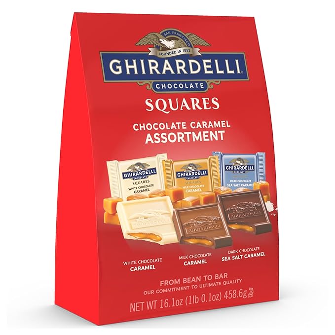 GHIRARDELLI Chocolate Caramel SQUARES Assortment 16.1 oz