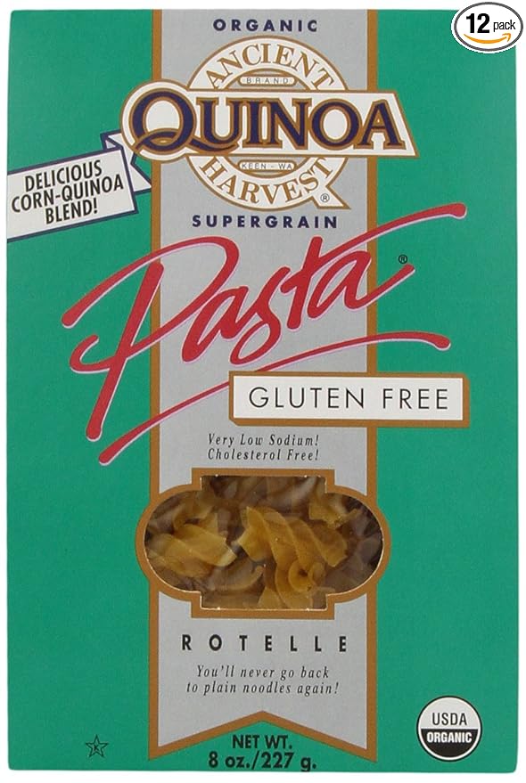 Ancient Harvest Organic Quinoa Pasta Rotelle 8 Ounce (Pack of 12)