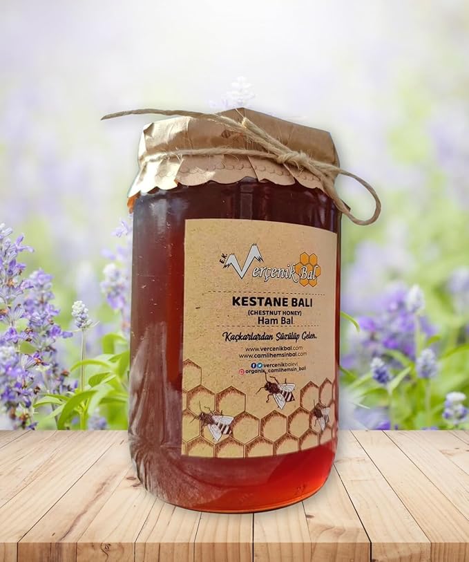 Premium Turkish Chestnut Honey 1000g Pure &amp Potent from Turkey Rize Hemşin Forests