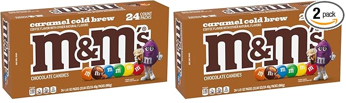 M&ampM'S CARAMEL COLD BREW SINGLES 1.41 OUNCES PER BAG 24 PER CARTON (TOTAL 33.84 (Pack of 2)