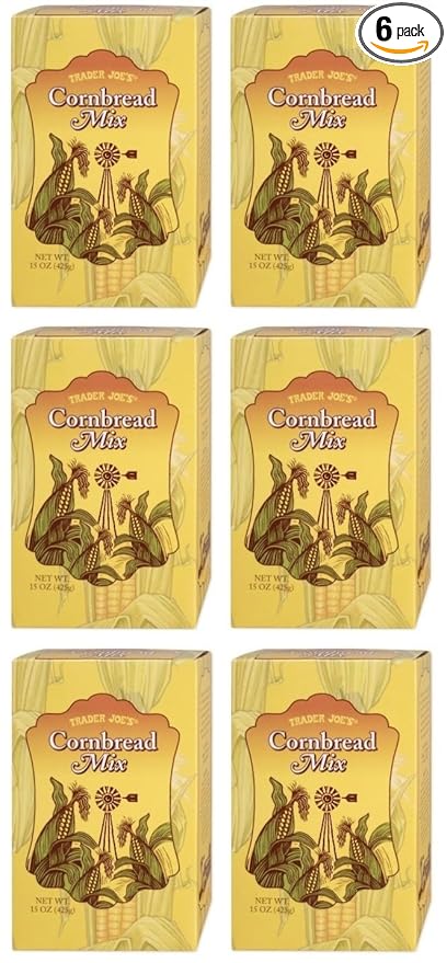 Cornbread Mix by Trader Joes - 15 Oz Box - Pack of 6