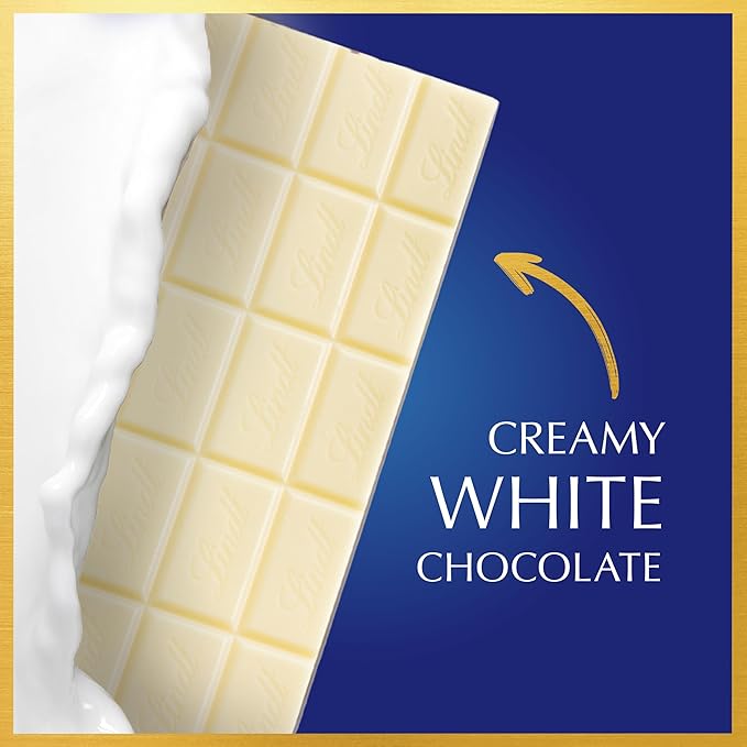 Lindt CLASSIC RECIPE White Chocolate Bar White Chocolate Candy 4.4 oz. (12 Pack)