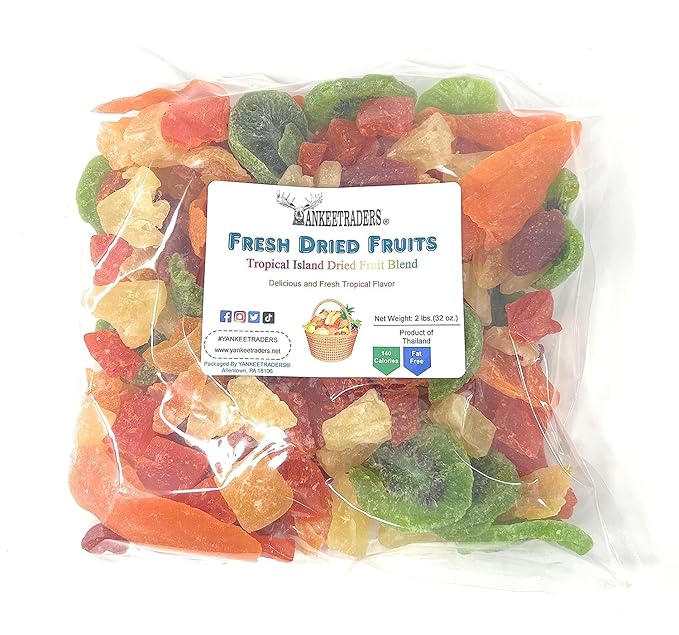 YANKEETRADERS® Dried Tropical Fruit Salad 2 Pounds