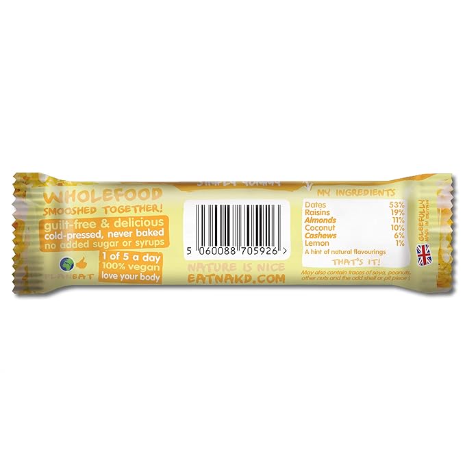 Nakd Bar Lemon Drizzle Gluten Free (35g x 18)