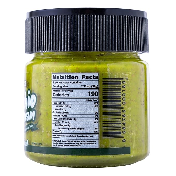FEASTICA Pistachio Cream Original – 70% Pistachio Spread Rich Nutty Gluten-Free Vegan No Palm Oil – Ideal for Toast Pastries and Gourmet Recipes (7 Ounce (Pack of 2))