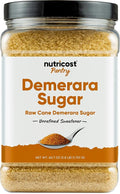 Nutricost Pantry Unrefined Demerara Sugar (4 Pound Bottle) :: Great for Baking Cooking Tea Coffee Etc. | Raw Cane Demerara Sugar with Zero Additives