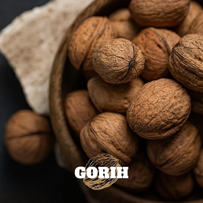 GORIH Walnuts Halves and Pieces 70 Oz - Natural Raw Unsalted Vegan Shelled - Unroasted Walnuts Perfect for Baking Cooking and Snack Topping