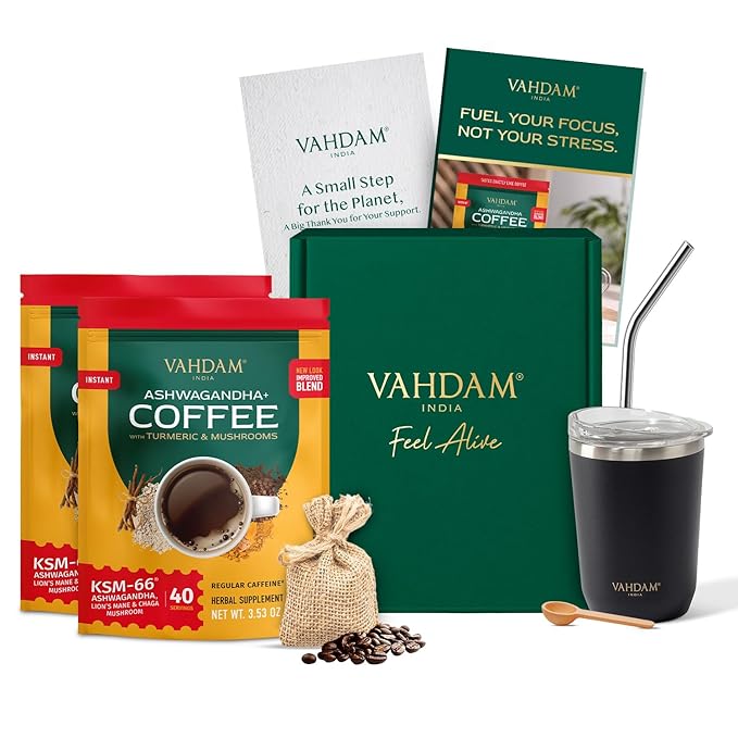 Vahdam Ashwagandha + Coffee Box