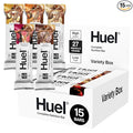 Huel Complete Nutrition Vegan Protein Bars | Variety Pack | 27 Vitamins &amp Minerals 2g Sugar Non-GMO 100% Plant Based Snack | 15 Pack