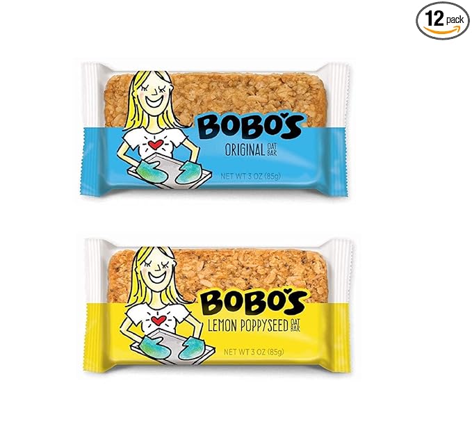 Bobo's Oat Bars Original and Lemon Poppyseed Variety Pack