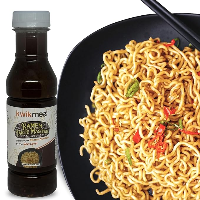 KwikMeal Ramen Taste Master | Ultimate Ramen &amp Noodles Flavor Enhancer | Add to Ramen Noodle Soup &amp Stir-Fried Noodles | Restaurant-Style Seasoning Sauce – 14 Oz (400 g) - 2 Pack