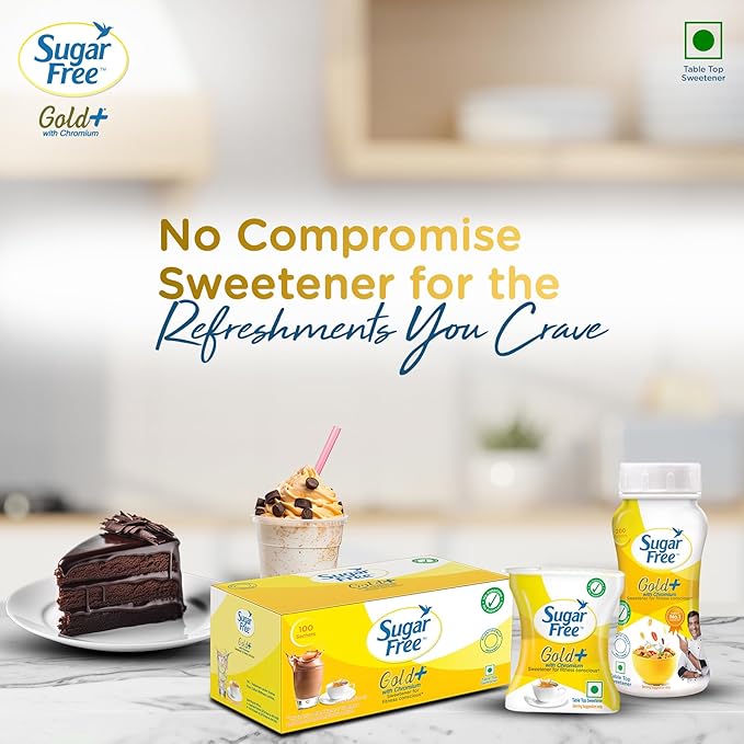 Sugar Free Gold Low Calorie Sweetener - Pack of 2 (100gm x 2) Jar